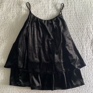 Black velvet tank
